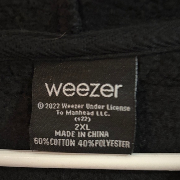 Weezer Black Hoodie with Vibrant Logo - Picture 2 of 3
